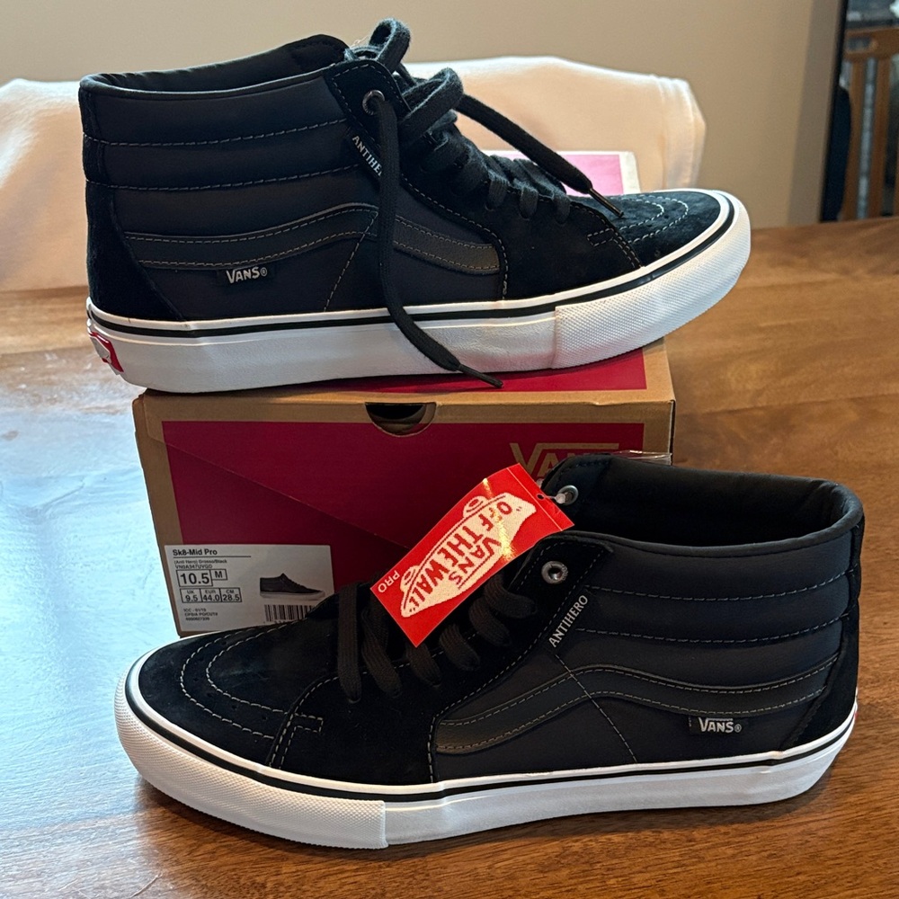 Vans Sk8-Mid Pro Anti Hero Collab Jeff Grosso Size 10.5 Men’s NWT